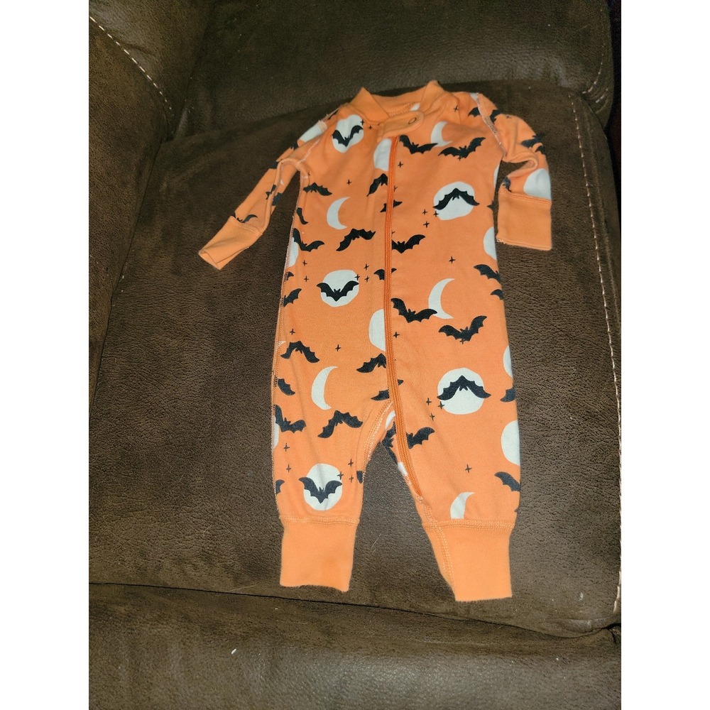 Hanna Andersson fall Halloween bats moon sleeper size 0 3 months 50 cm